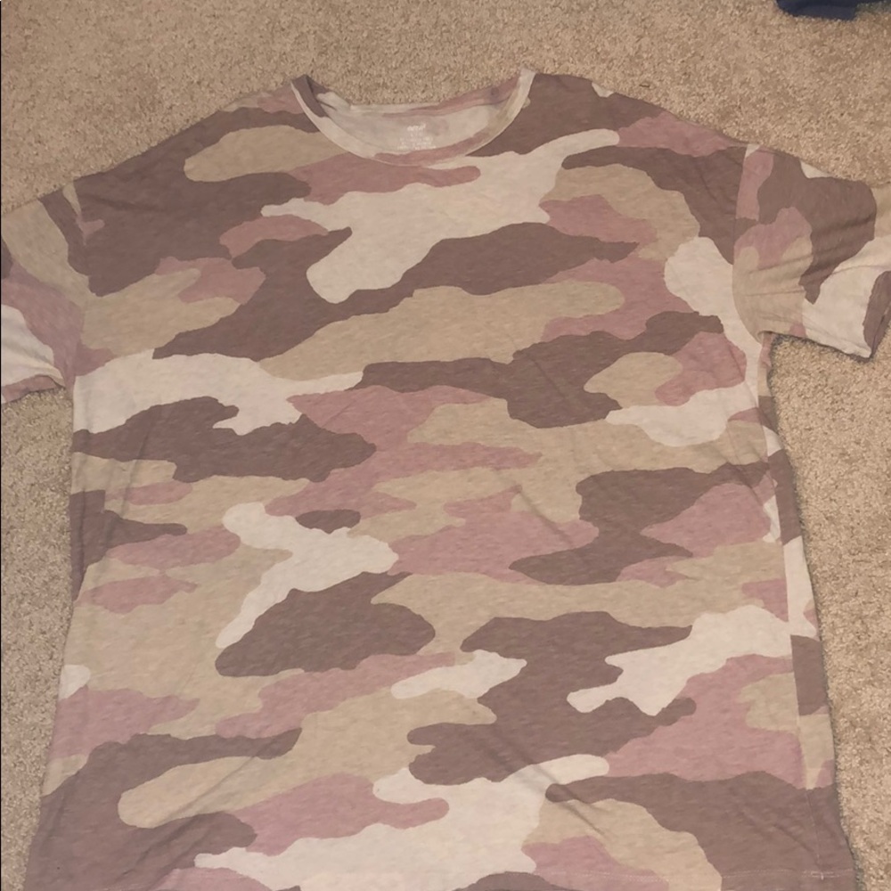 Aerie Oversized Camo Tee